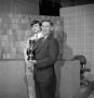 Photograph: [Bob Walsh and unknown man with a trophy]