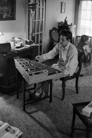 [Photograph of Charles Williams playing a xylophone]