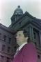 Photograph: [Russ Bloxom in courthouse, 13]