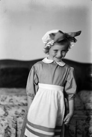 [Photograph of Carol Williams in a St. Patrick's Day outfit, 3]