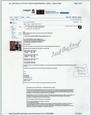 [Email from Evans Harris to Bruce Monroe, November 3, 2011]