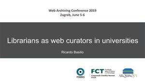 Librarians as web curators in universities