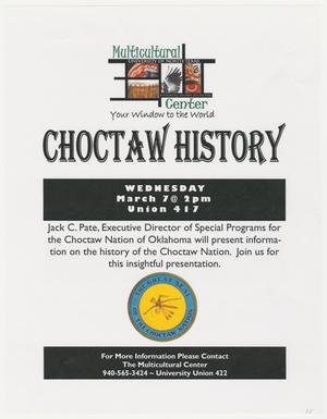 [Choctaw History event flyer]