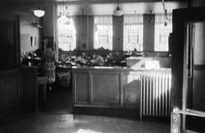 [Photograph of the interior of a restaurant]