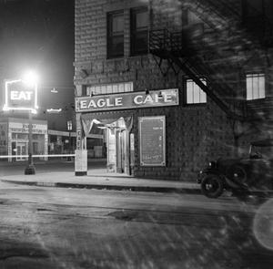 [Photograph of the exterior of the Eagle Cafe]