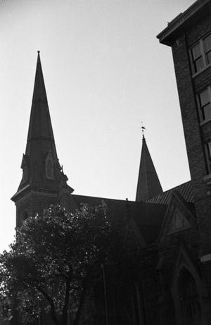 [Photograph of a church with two steeples]