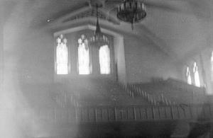 [Photograph of the inside of a church]