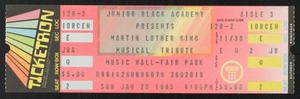 [Ticket for Martin Luther King Musical Tribute]