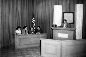 [Participants on the set of Youth Court]