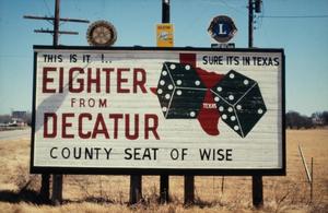[Eighter from Decatur sign, 2]