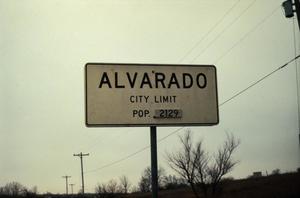 [Alvarado city limits]