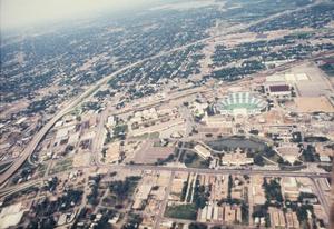[Aerial view of the State Fair of Texas]