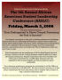 Primary view of [The 5th Annual African American Student Leadership Conference flier]