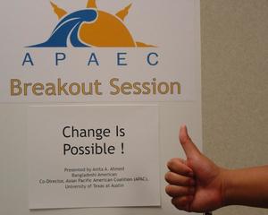 [Breakout Session sign for APAEC]