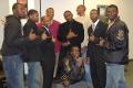 Primary view of [Group posing with hand signs during 2006 BHM presentations]