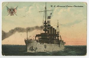 Primary view of object titled '[U.S. Armored Cruiser Charleston]'.