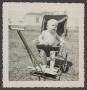 Photograph: [Photograph of Paul Stiles in a stroller]