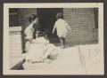 Photograph: [Irene with Byrd III and John on a porch]