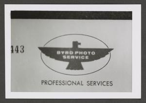 [Photograph of the Byrd Photo Service logo]