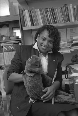 [Dr. Sandra Terrell with a puppet]
