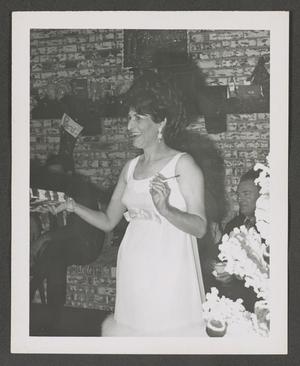 [Photograph of Doris Stiles Williams at a Christmas celebration]