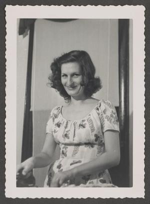 [Photograph of Doris Stiles Williams in a floral dress]