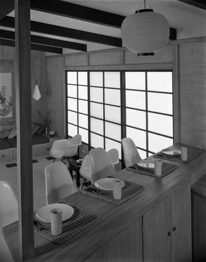 [A dining area in a Japanese-inspired cabin, 2]