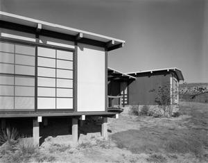 [Exterior walls of a Japanese-inspired cabin, 2]