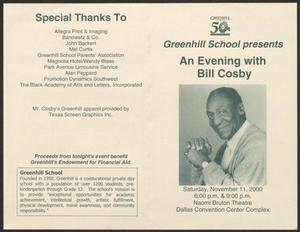 [Program: An Evening with Bill Cosby]