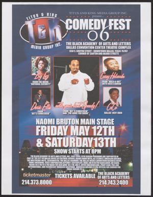 Primary view of object titled '[Flyer: Comedy Fest]'.