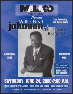[Flyer: Willie Neal Johnson & the Gospel Keynotes