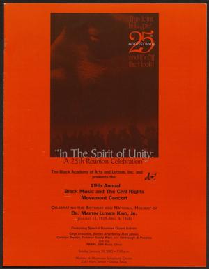 [Flyer: In the Spirit of Unity]