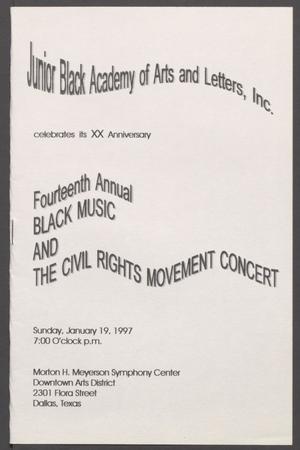 [Program: Fourteenth Annual Black Music and the Civil Rights Movement Concert]