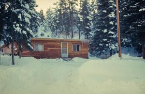 [Cabin in snow]