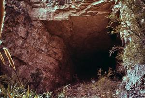 [Entrance to a cave]