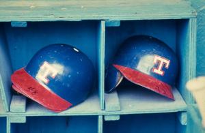 [Texas Rangers helmets, 2]