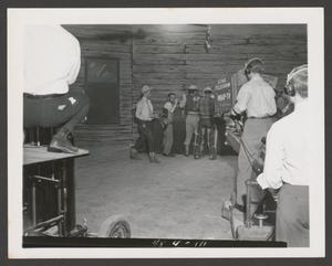 [Photograph of the set of a western-themed show]