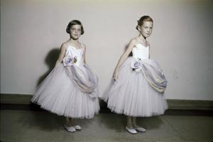 [Two young dancers in pink dresses, 2]