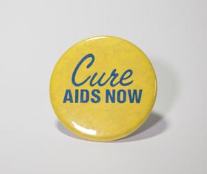 ["Cure AIDS Now" button]