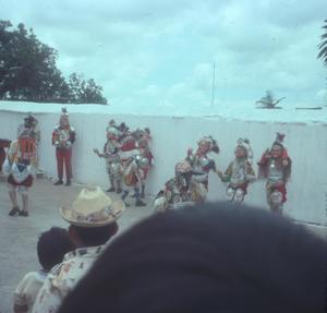 Primary view of object titled '[Native dancers in Chichicastenango]'.