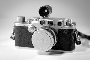 [Leica camera and strap]