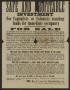 Primary view of [Broadside advertisement for Denton land]