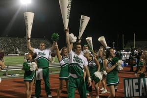 [NT Cheer team on track at UNT v ULM game]