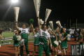 Photograph: [NT Cheer team on track at UNT v ULM game]