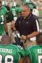Thumbnail image of item number 1 in: '[Coach and players during UNT vs. Navy game, 2007]'.