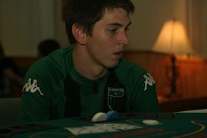 [Student in soccer jersey at UNT Casino Night]