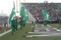 Photograph: [Flag runners at the UNT v Navy game]