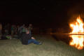 Photograph: [Crowd watching UNT Homecoming Bonfire, 2007]