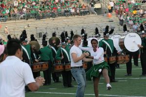 [NT Dancers performing during halftime at the UNT v Navy game]