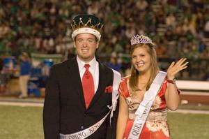 [Homecoming King and Queen during Homecoming game, 2007]